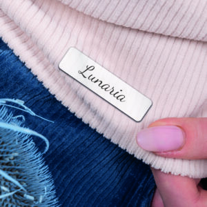 Etiquettes thermocollantes en Satin blanc